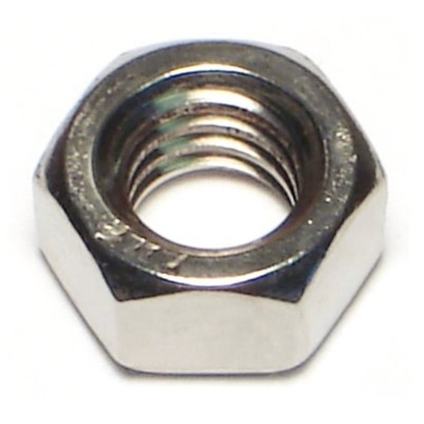 Midwest Fastener Hex Nut, 5/16"-18, 18-8 Stainless Steel, Not Graded, 10 PK 63806